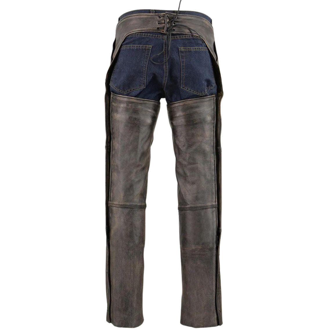 Men's Cowboy Brown Leather Chaps MFCP551