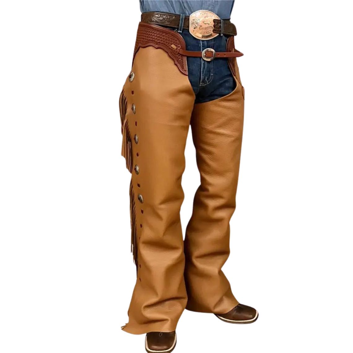 Cowboy Fringe Chaps For Mens